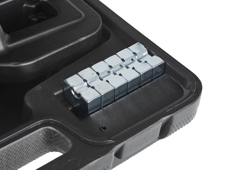 Wymienne matryce do zaciskarki hydraulicznej w solidnej walizce, metalowe elementy do kabli 4-70 mm2