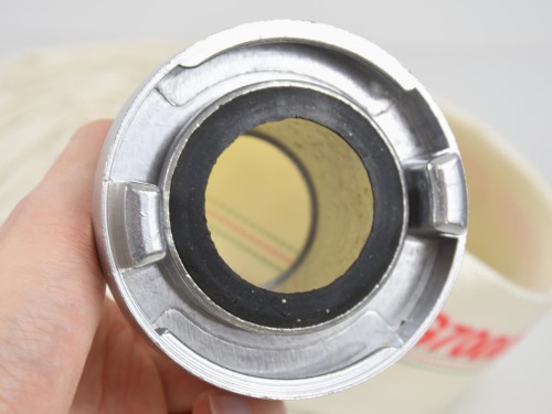 Metalowe zakończenie węża strażackiego parcianego 2 cali z uszczelką i szybkozłączką