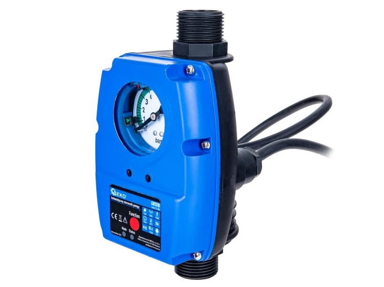 Sterownik automatyczny pompy ciśnieniowy PC-59N Geko z wskaźnikiem i przyłączami 1 cala