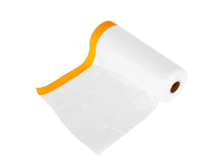 Folia malarska antychlap zintegrowana z taśmą washi 16 mm, rolka 55 cm x 20 m, transparentna