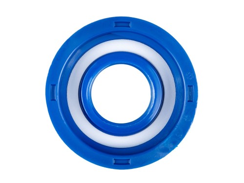 Niebiesko-biała nakrętka S60x6 z gwintem 1 cala do zbiornika IBC Mauser