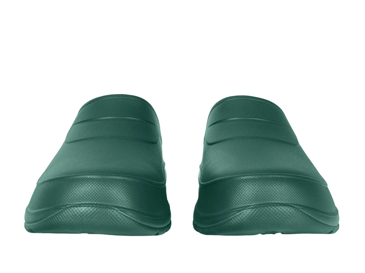 Zielone lekkie chodaki ogrodowe z pianki EVA, rozmiar 42, antypoślizgowa podeszwa, zabudowany przód