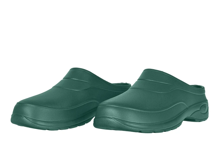 Zielone lekkie chodaki ogrodowe z pianki EVA, antypoślizgowa podeszwa, rozmiar 42