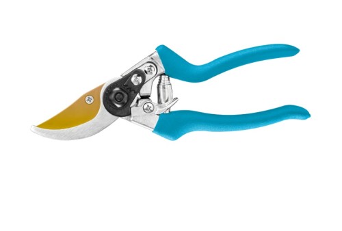 Sekator nożycowy wzmocniony BASIC 8 cali z tytanowym ostrzem i niebieskimi, ergonomicznymi rączkami
