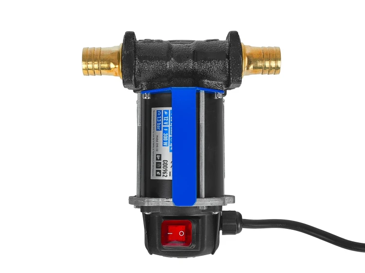 Elektryczna pompa do paliwa 12V 300W BIG GEKO z metalowymi przyłączami i przełącznikiem ON/OFF