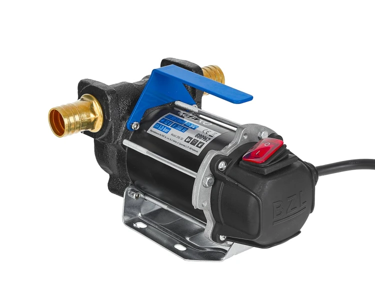 Elektryczna pompa do paliwa 12V 300W BIG GEKO z metalowymi przyłączami i włącznikiem ON/OFF