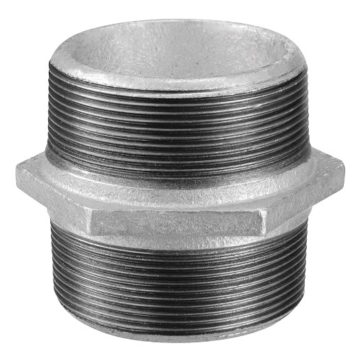 Nypel ocynkowany 3/8" GZ łącznik metalowy z gwintem z obu stron