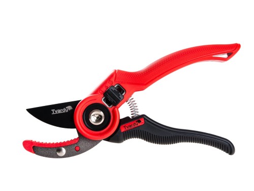 Sekator ogrodniczy kowadełkowy 210 mm SK5 PTFE czerwono-czarny ergonomiczny uchwyt