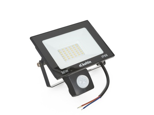 Halogen LED naświetlacz 30W z regulowanym czujnikiem ruchu i barwą neutralną 4500K