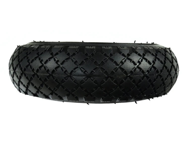 Koło pompowane do taczki 3.00-4 z metalową felgą i bieżnikiem krzyżowym