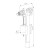 Zawór napełniający boczny 1/2" plastik COMPACT 95L o wymiarach 270x112x50 mm z regulacją poziomu wody