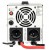 Zasilacz awaryjny SINUS PRO 850 E PLUS 12V z głośnikiem, przyciskiem reset, wyjściami 230V i przewodami zasilającymi