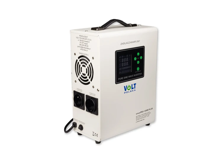 Zasilacz awaryjny Volt Polska Sinus PRO 1200 E PLUS 12V z kolorowym wyświetlaczem i dwoma gniazdami