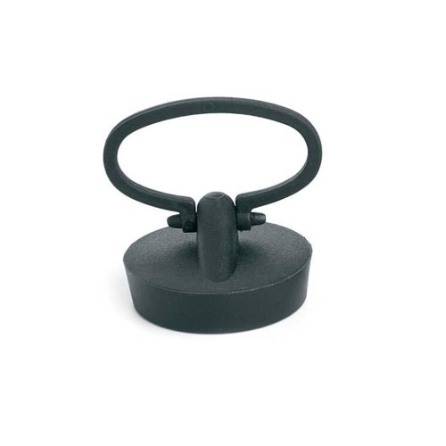 Czarny korek gumowy do sitka umywalki z uchwytem 39 mm McAlpine