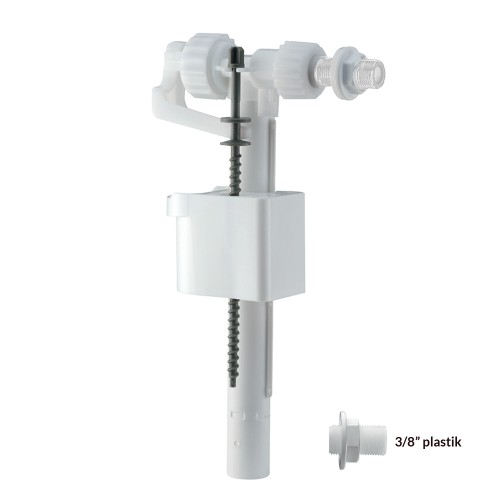 Zawór napełniający boczny 3/8″ plastik COMPACT 95L z regulacją poziomu i zamknięciem hydraulicznym