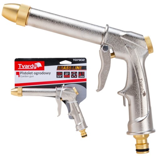 Pistolet ogrodowy Tvardy z długą metalową dyszą