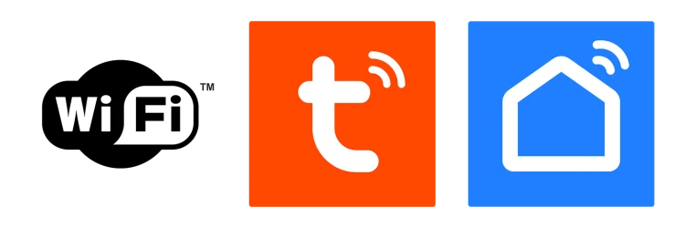 Logotypy WiFi, Tuya i inteligentnego domu