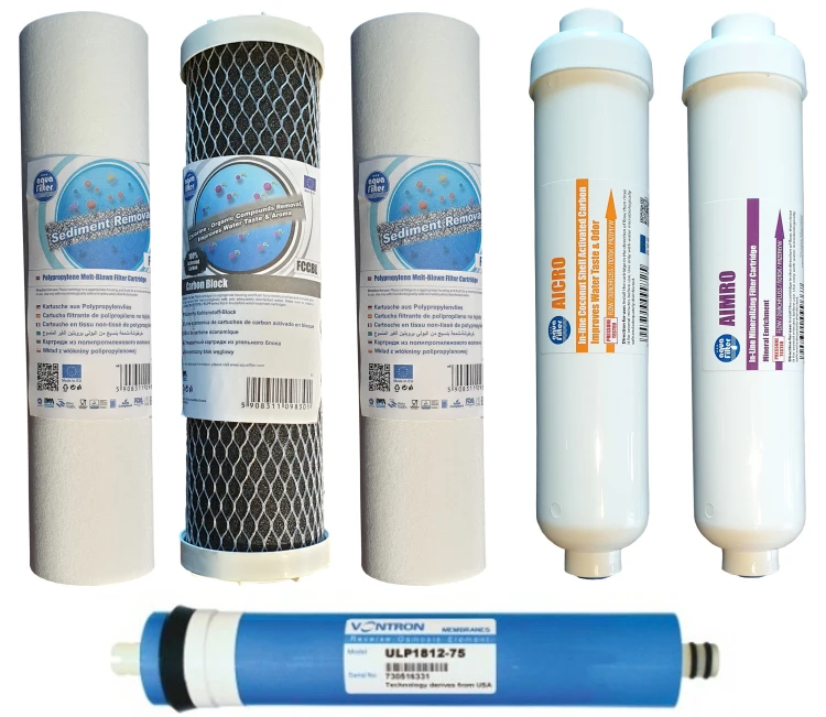 Membrana osmotyczna Vontron ULP1812-75 w niebieskiej obudowie