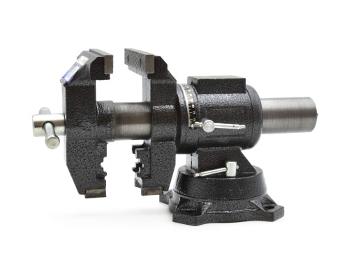 Obrotowe imadło 125 mm z szczękami do rur
