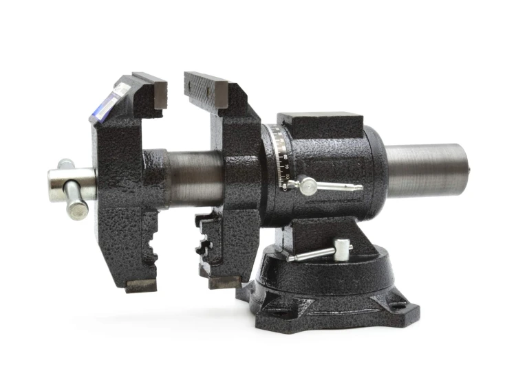 Obrotowe imadło 125 mm z szczękami do rur