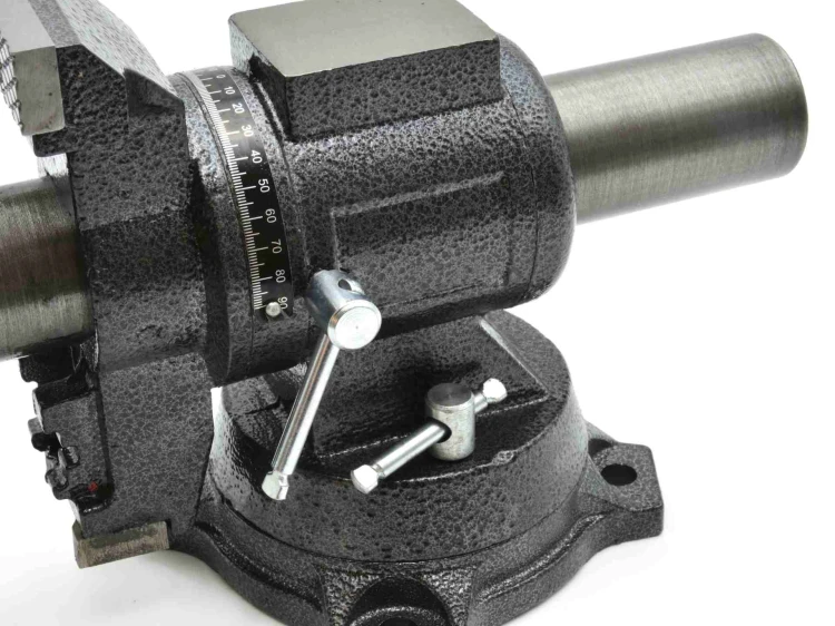 Imadło obrotowe 125 mm z podziałką na podstawie
