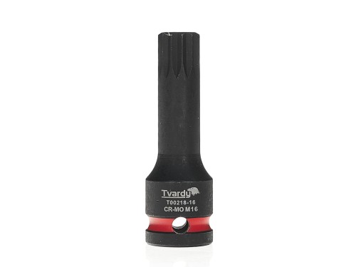 Nasadka udarowa Tvardy SPLINE M16 z czerwonym pierścieniem