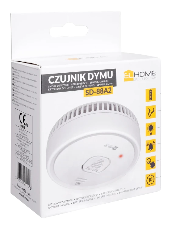 Opakowanie czujnika dymu EL HOME SD-88A2