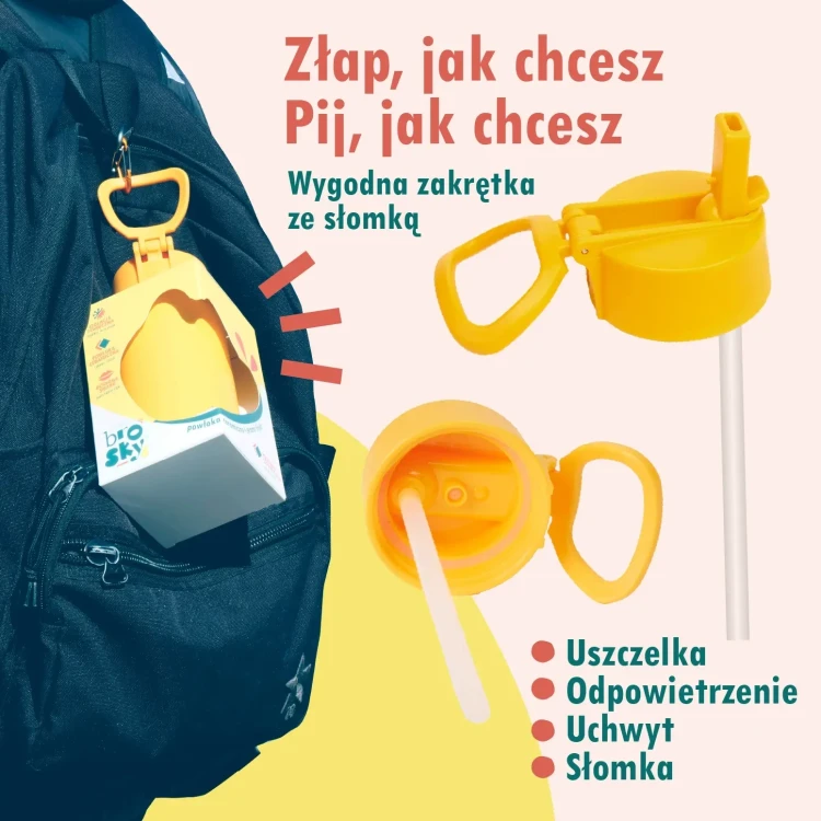 Brosky Kids bidon termiczny Safari 550 ml - wklejone