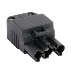 Wtyczka złącze 3PIN żeńskie czarne do kotła pieca