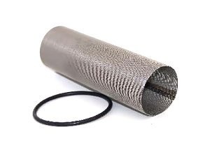 Metalowy wkład siatkowy z czarnym uszczelnieniem
