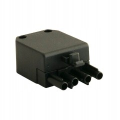 Wtyczka złącze 4PIN męskie czarne do kotła pieca