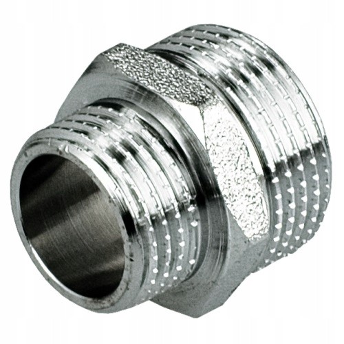 Chromowany metalowy nypel redukcyjny z gwintem