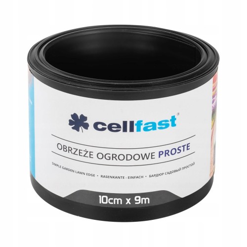 Czarne obrzeże ogrodowe Cellfast 10 cm x 9 m