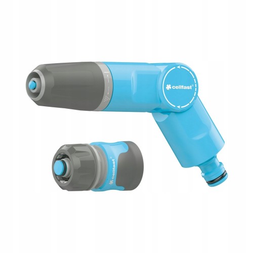 Ergonomiczny zraszacz prosty VARIANT 50-740 z szybkozłączem stop SAFETOUCH niebiesko-szary