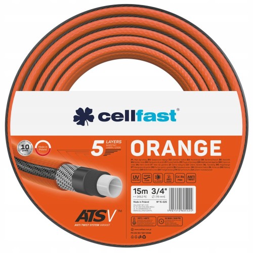 Wąż ogrodowy Cellfast Orange w okrągłym opakowaniu