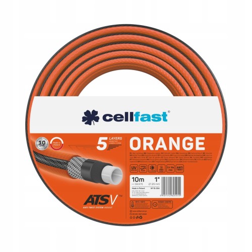 Wąż ogrodowy Cellfast Orange na okrągłej etykiecie