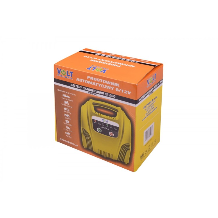 Oryginalne pudełko prostownika automatycznego VOLT MOBI DUO 6A 6V/12V