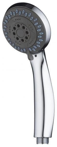 Słuchawka prysznicowa NUMEA chromowana z 3 funkcjami strumienia, ergonomiczna, średnica 8,5 cm