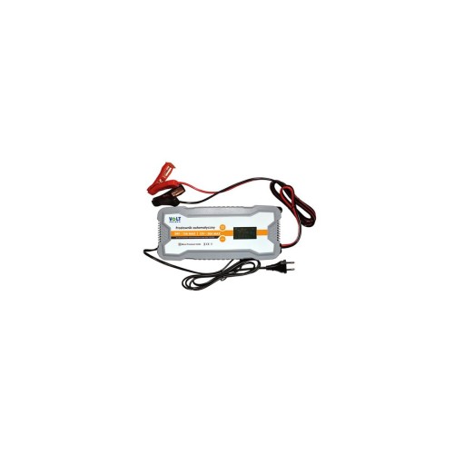 Prostownik automatyczny Volt 12V 24V 30A z wyświetlaczem LCD i przewodami z krokodylkami