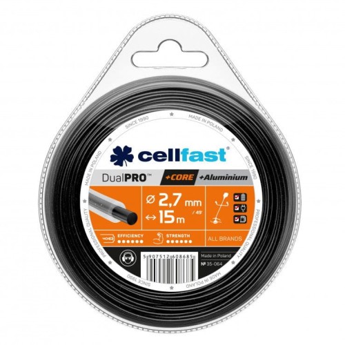 Żyłka tnąca Cellfast Dual PRO 2,7 mm 15 m