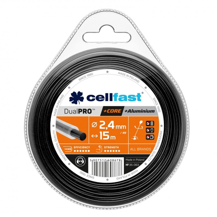 Żyłka tnąca Cellfast Dual PRO 2,4 mm w blistrze