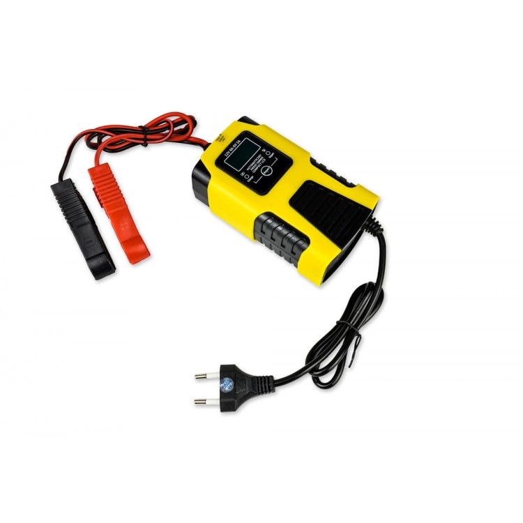 Prostownik akumulatorowy z klemami i wtyczką