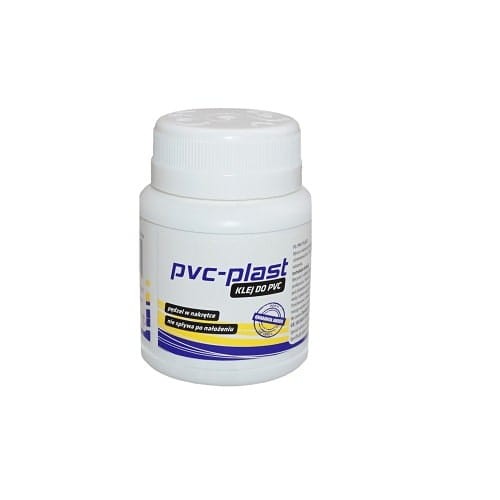 Biały klej PVC-PLAST w plastikowym pojemniku
