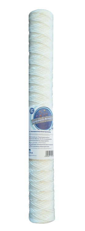 Wkład sznurkowy FCPP5-L 5 mikronów 20 cali Aquafilter do filtracji mechanicznej wody