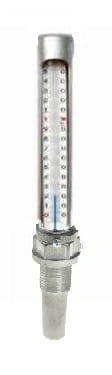 Termometr słupkowy 3/4 cala z zakresem 0-120°C i aluminiową obudową