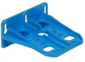 Niebieska płytka montażowa FXBR1PN do korpusu filtra, z otworami montażowymi, wykonana z tworzywa sztucznego