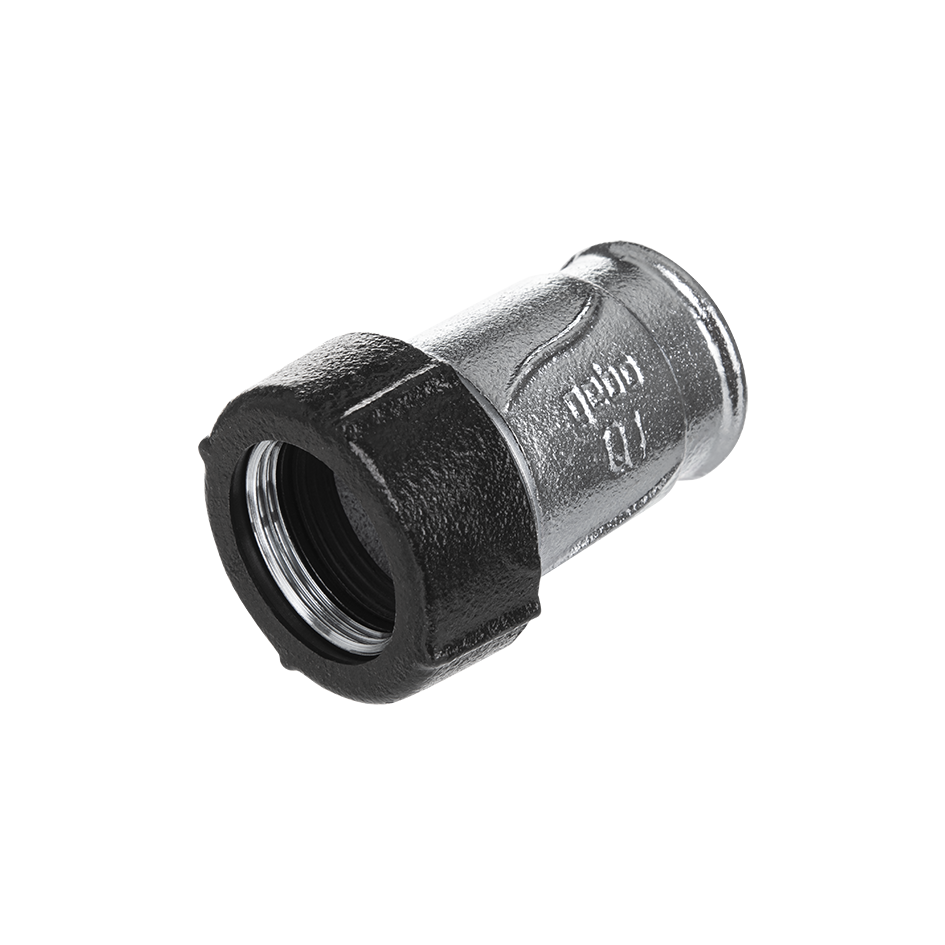Łącznik zaciskowy żeliwny 5/4 cala GW do rur stalowych z gwintem wewnętrznym i zaciskiem