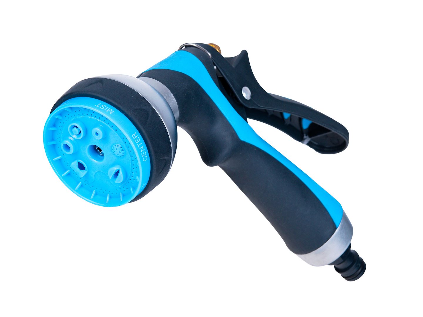 Automatyczny zwijacz z wężem ogrodowym 1/2" 20 m, niebiesko-czarny pistolet 7-funkcyjny