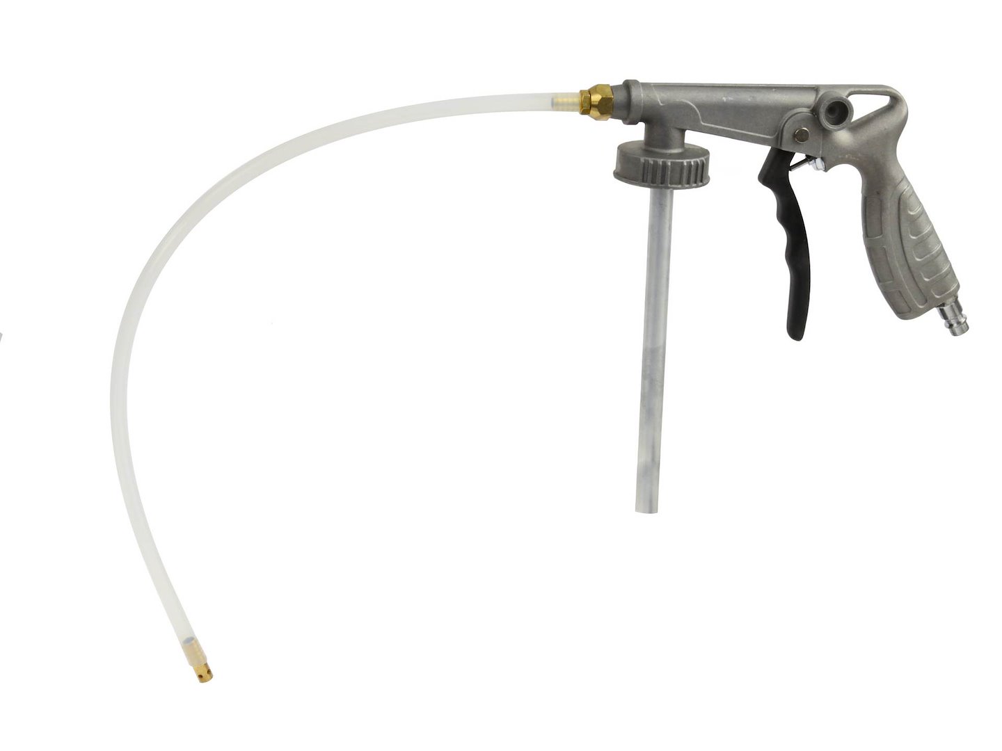 Pistolet pneumatyczny do konserwacji podwozia z plastikową sondą i elastycznym wężykiem