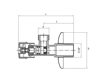 Wymiary zaworu grzybkowego Goshe 0200.214